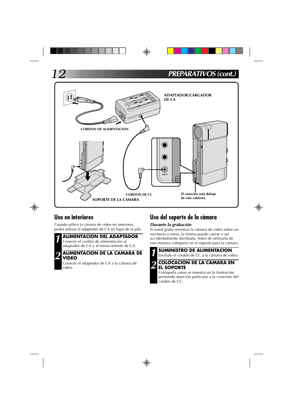 Preparativos (cont.) | JVC GR-DV1 User Manual | Page 156 / 219