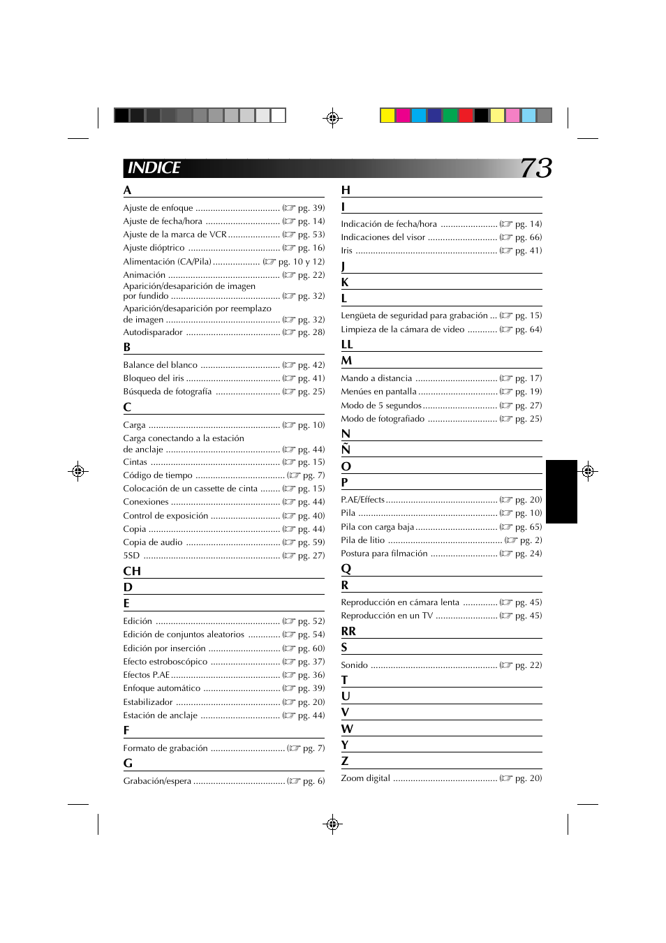 Indice | JVC GR-DV1 User Manual | Page 217 / 219