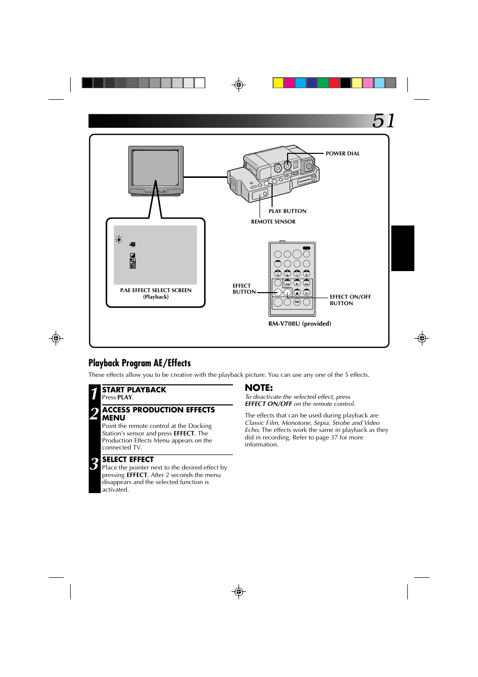 Playback program ae/effects | JVC GR-DV1 User Manual | Page 51 / 219