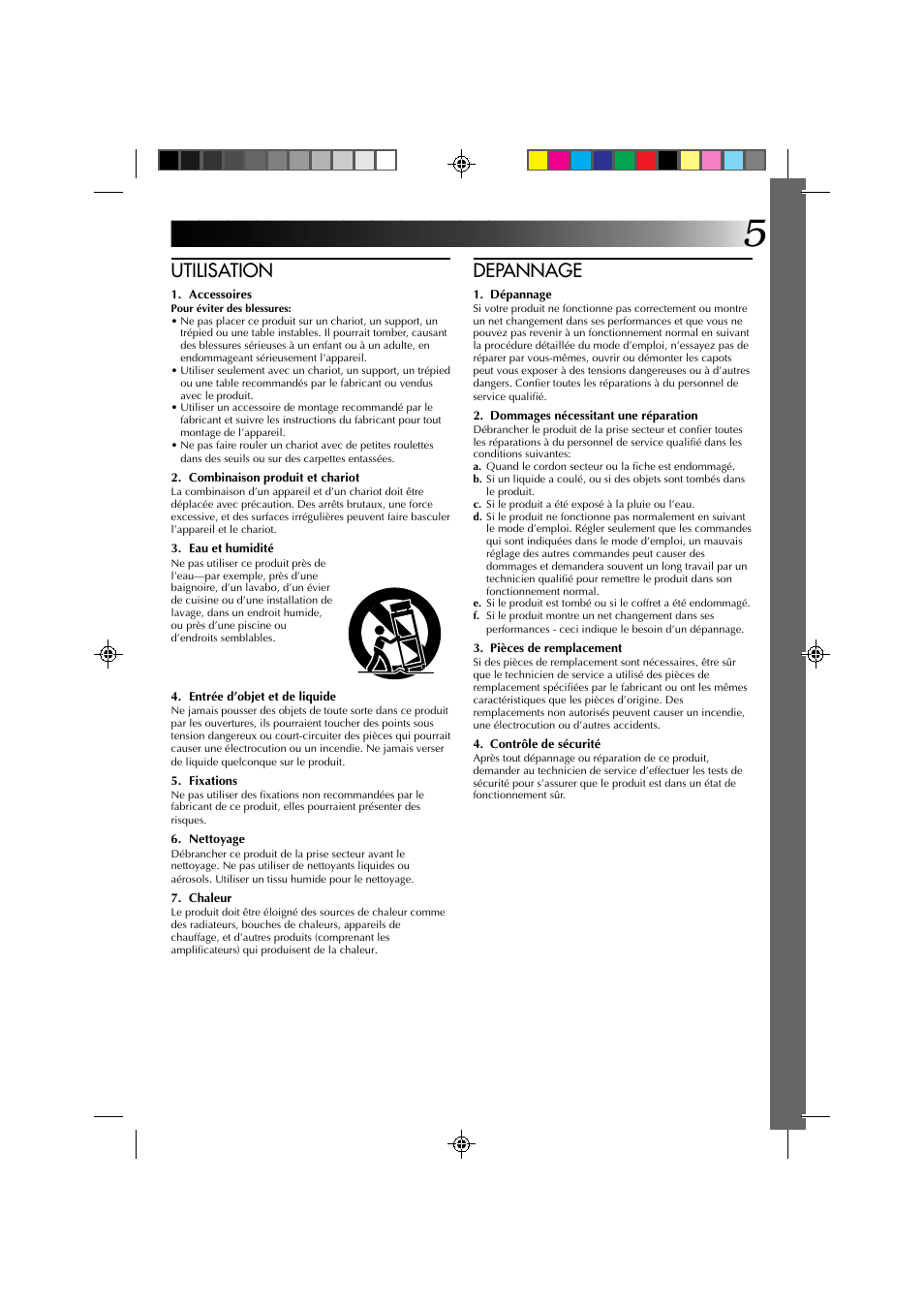 Utilisation, Depannage | JVC GR-DV1 User Manual | Page 77 / 219