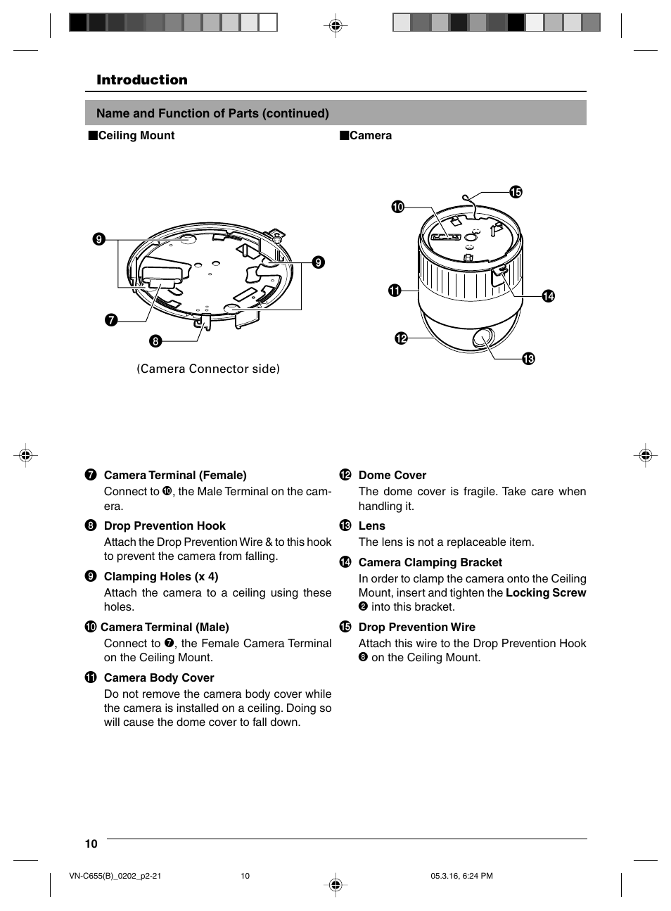 JVC VN-C655 User Manual | Page 10 / 36