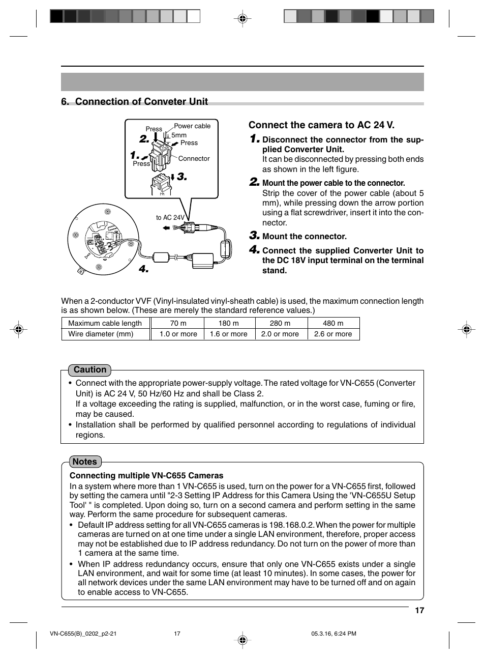 Connection of conveter unit | JVC VN-C655 User Manual | Page 17 / 36