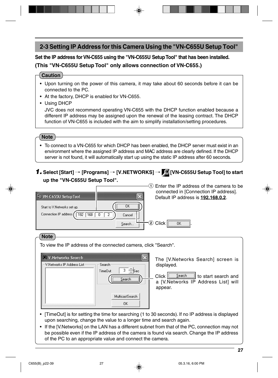 JVC VN-C655 User Manual | Page 27 / 36