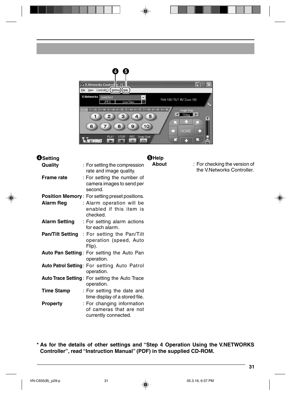 JVC VN-C655 User Manual | Page 31 / 36