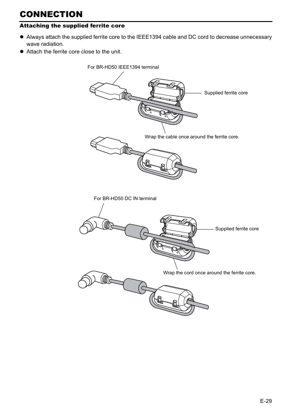 Connection | JVC BR-HD50E User Manual | Page 33 / 92