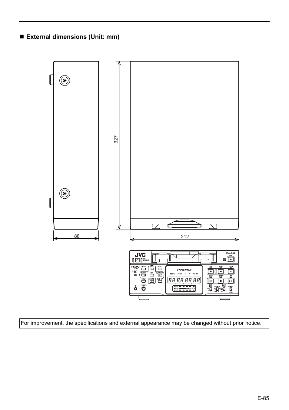 JVC BR-HD50E User Manual | Page 89 / 92
