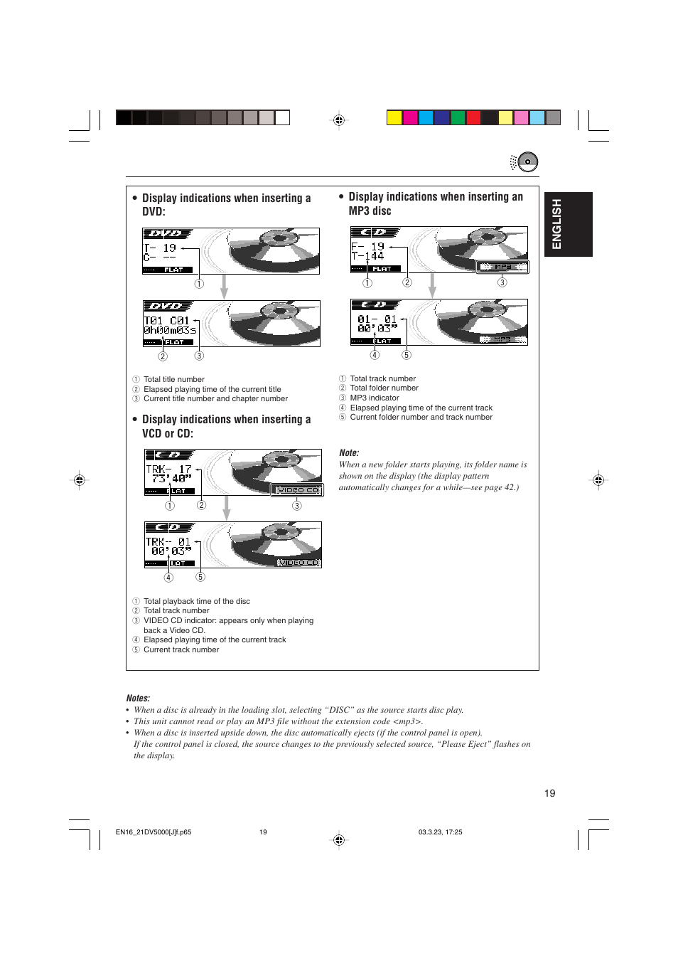 JVC KD-DV5000 User Manual | Page 19 / 82