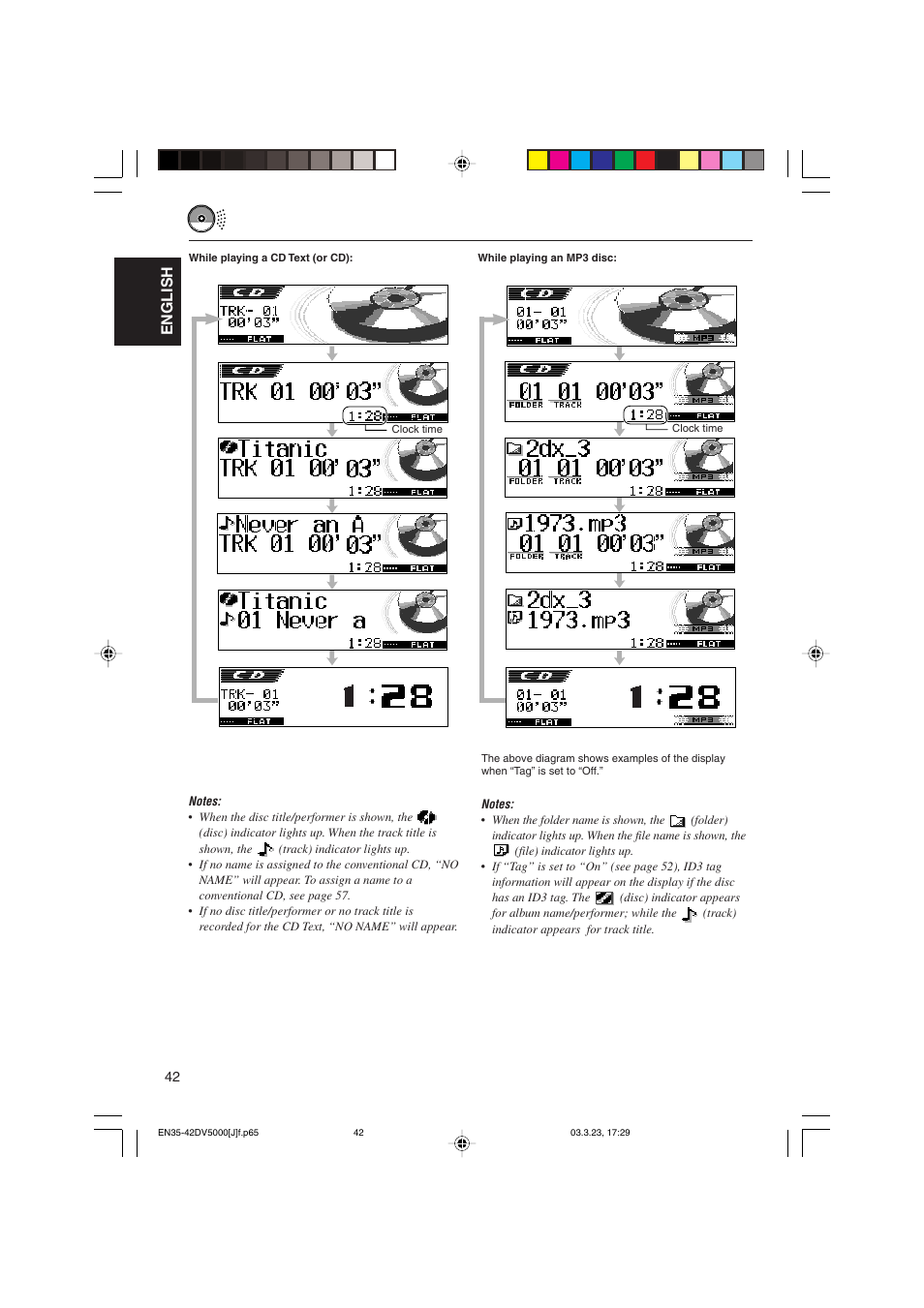 English | JVC KD-DV5000 User Manual | Page 42 / 82