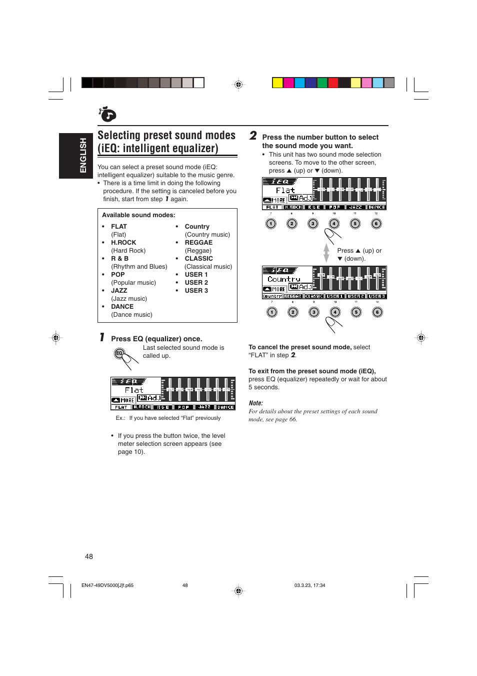 English | JVC KD-DV5000 User Manual | Page 48 / 82