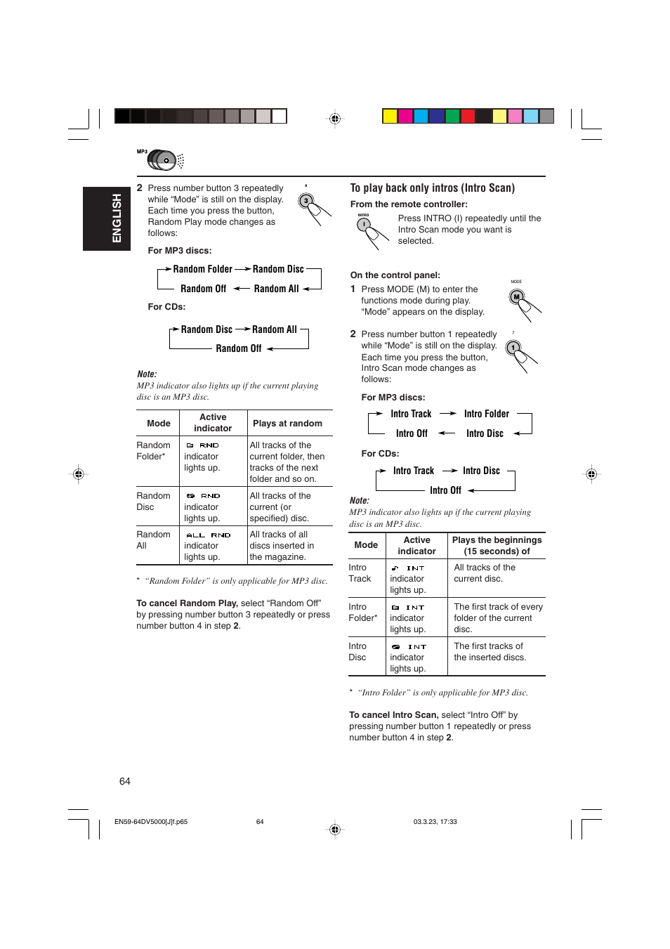 English | JVC KD-DV5000 User Manual | Page 64 / 82