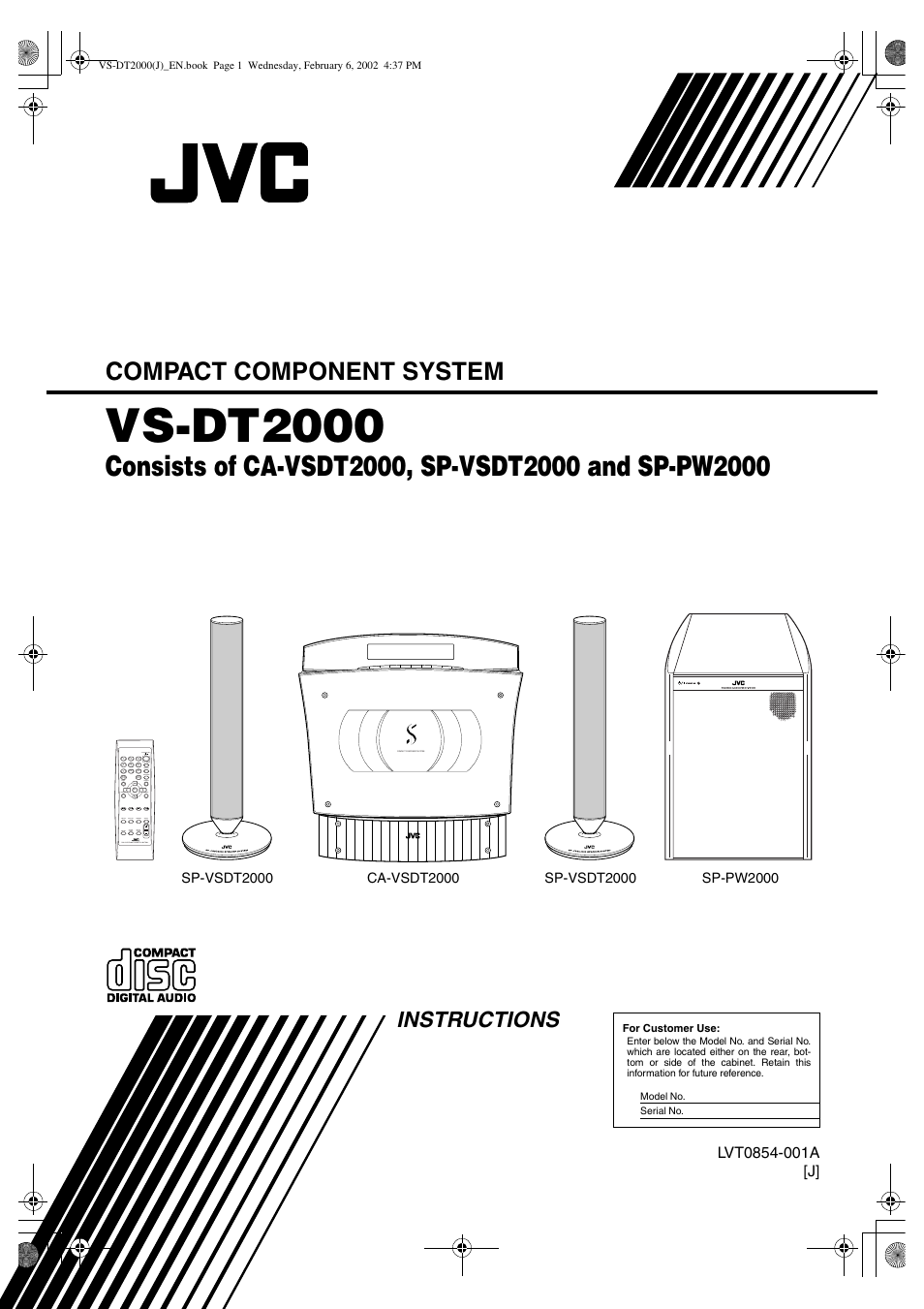 JVC CA-VSDT2000 User Manual | 32 pages