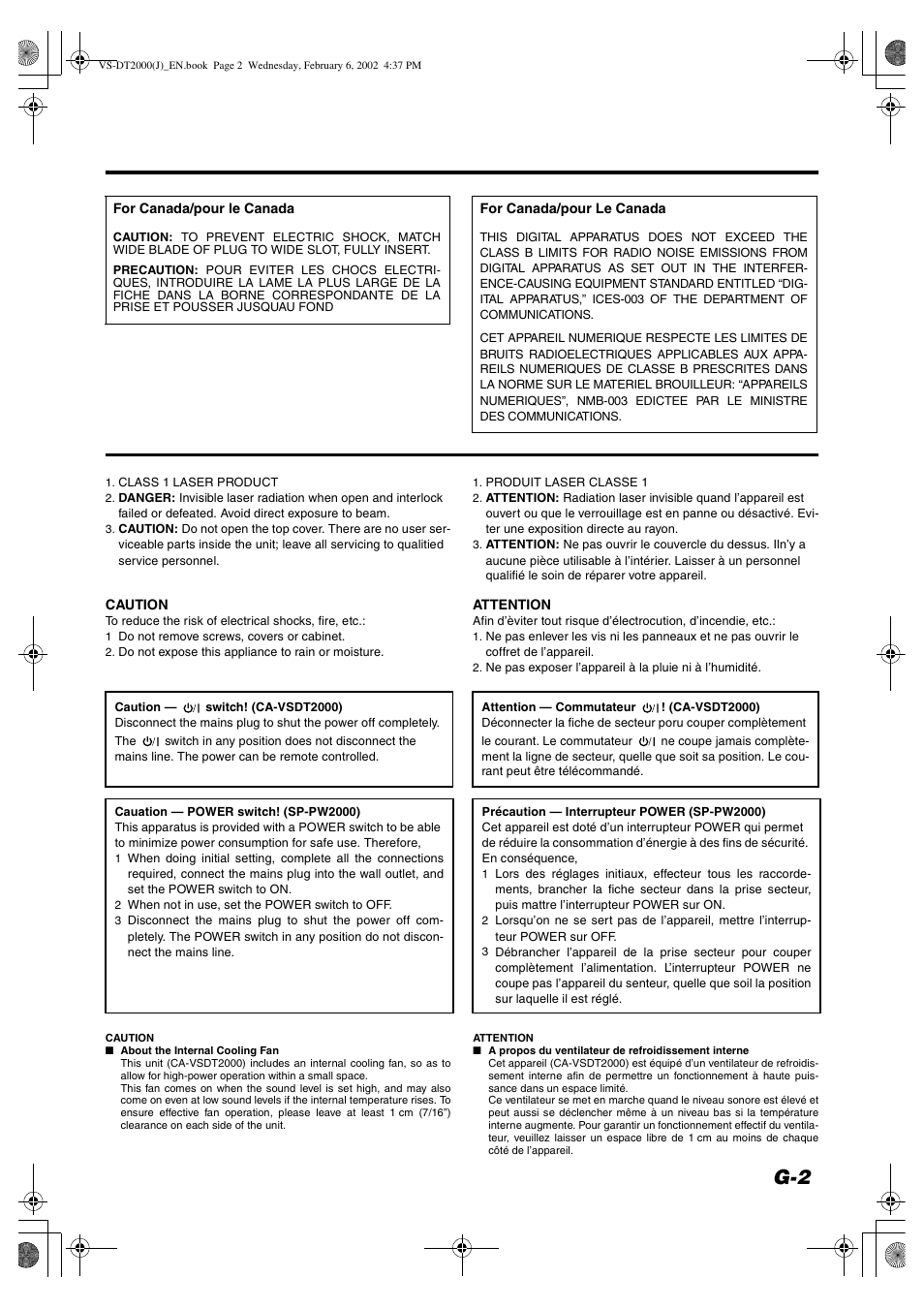 JVC CA-VSDT2000 User Manual | Page 3 / 32