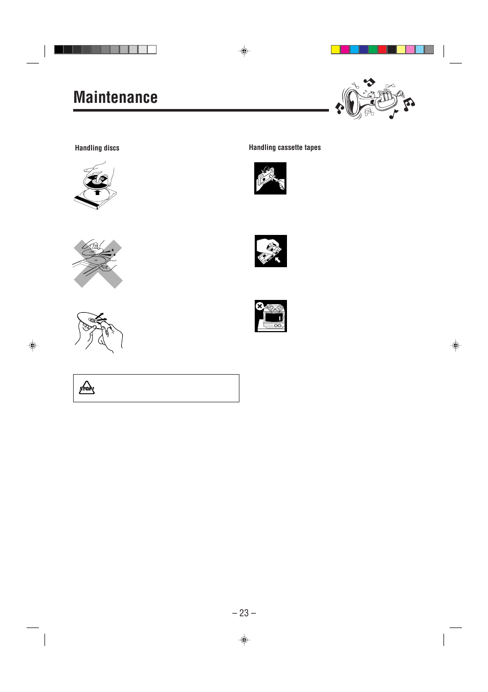Maintenance | JVC CA-MXG51R User Manual | Page 26 / 40
