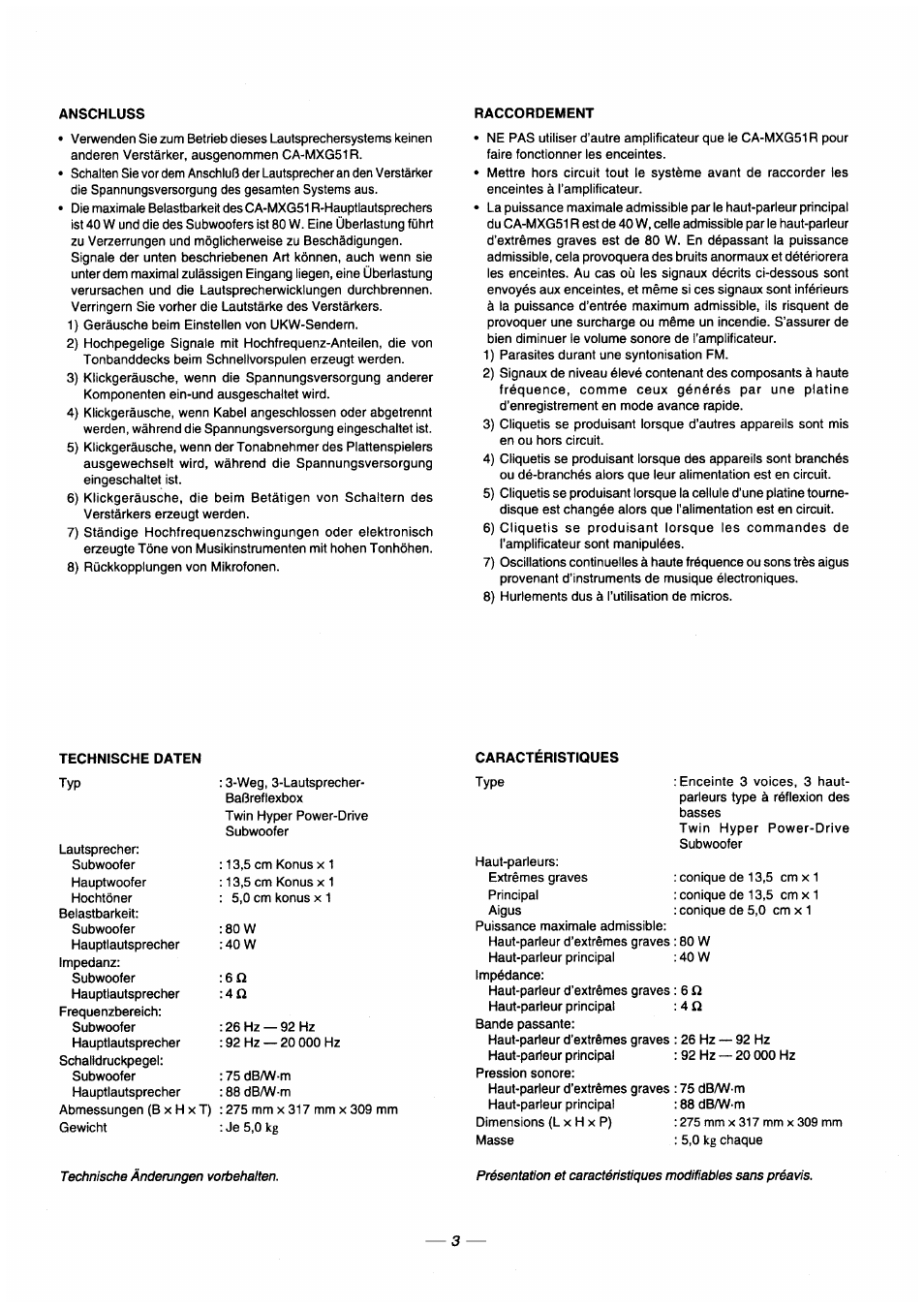 JVC CA-MXG51R User Manual | Page 35 / 40