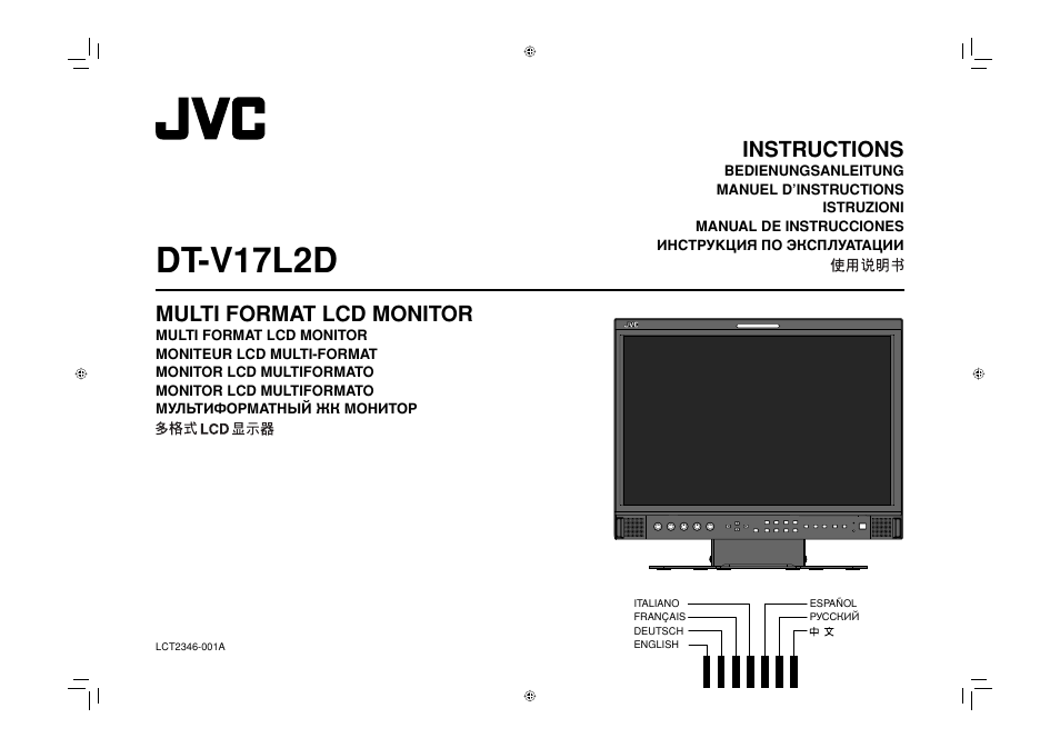 JVC DT-V17L2D User Manual | 20 pages