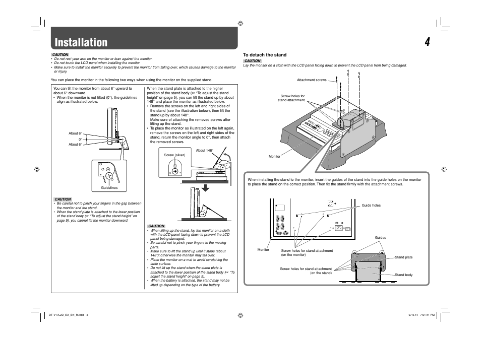 Installation | JVC DT-V17L2D User Manual | Page 5 / 20