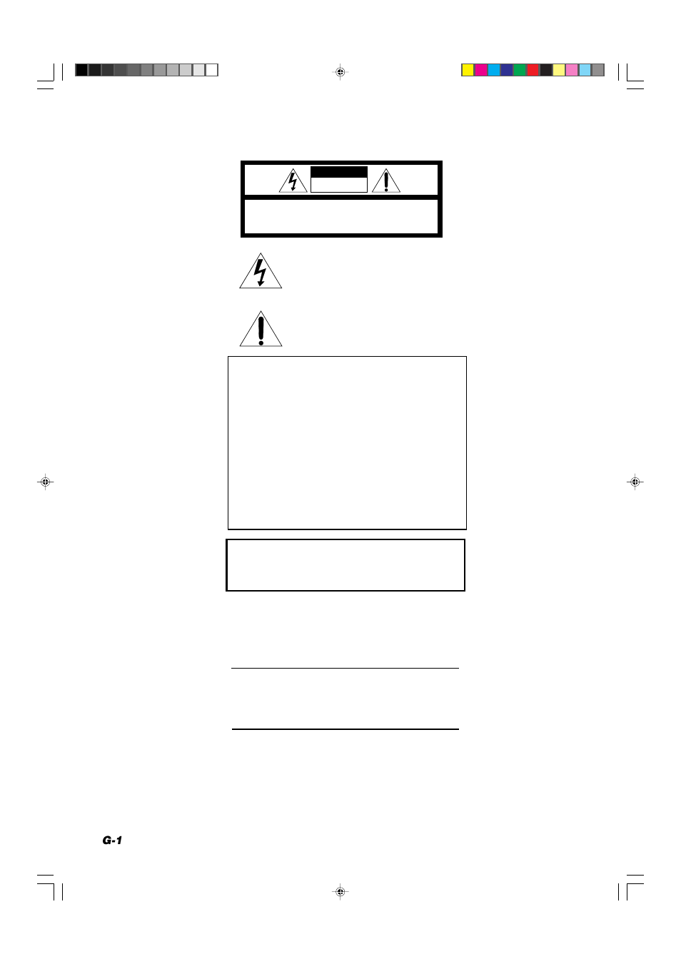 G-1 warnings, cautions and others | JVC TH-A10 User Manual | Page 2 / 68