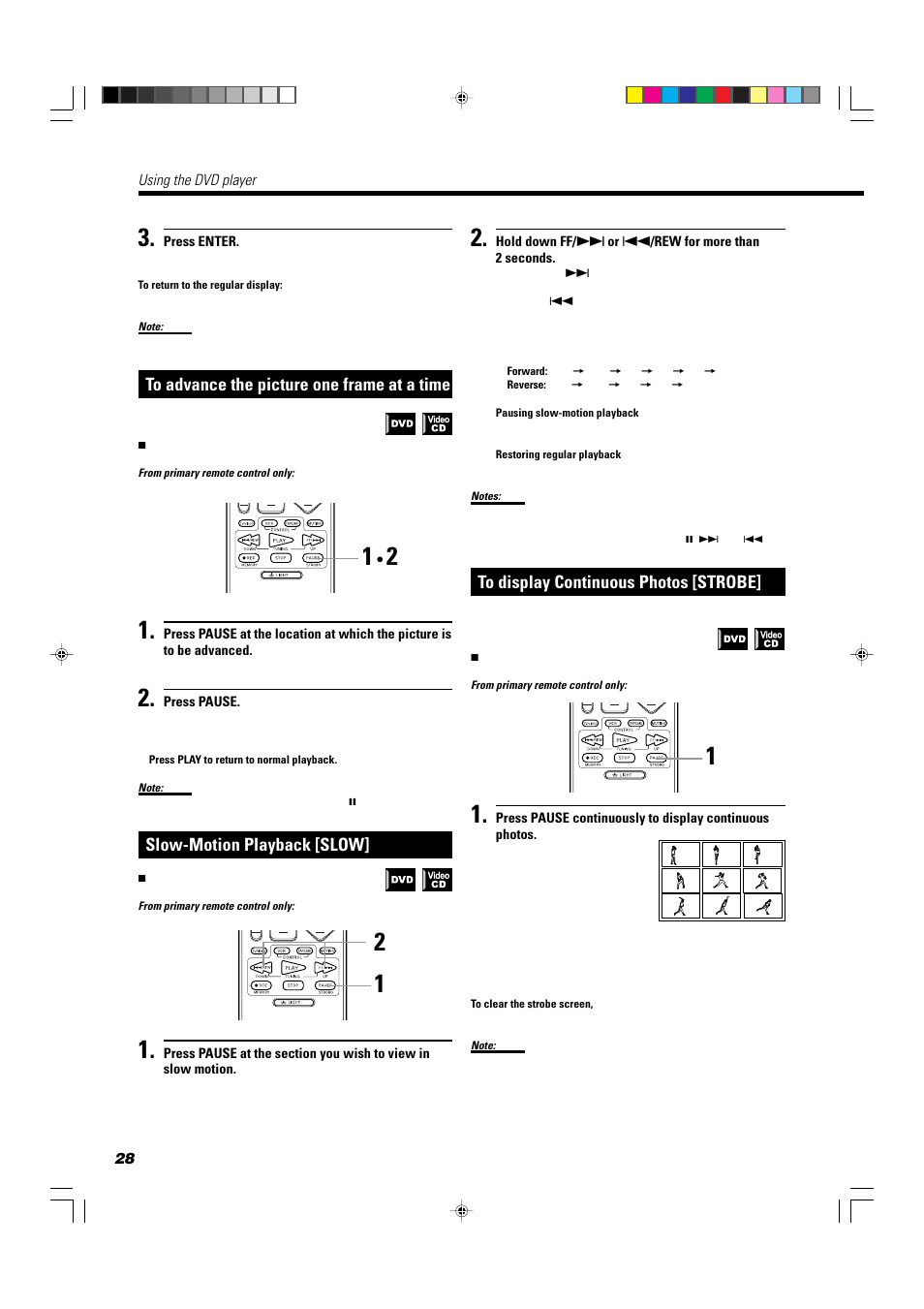 Slow-motion playback [slow | JVC TH-A10 User Manual | Page 30 / 68