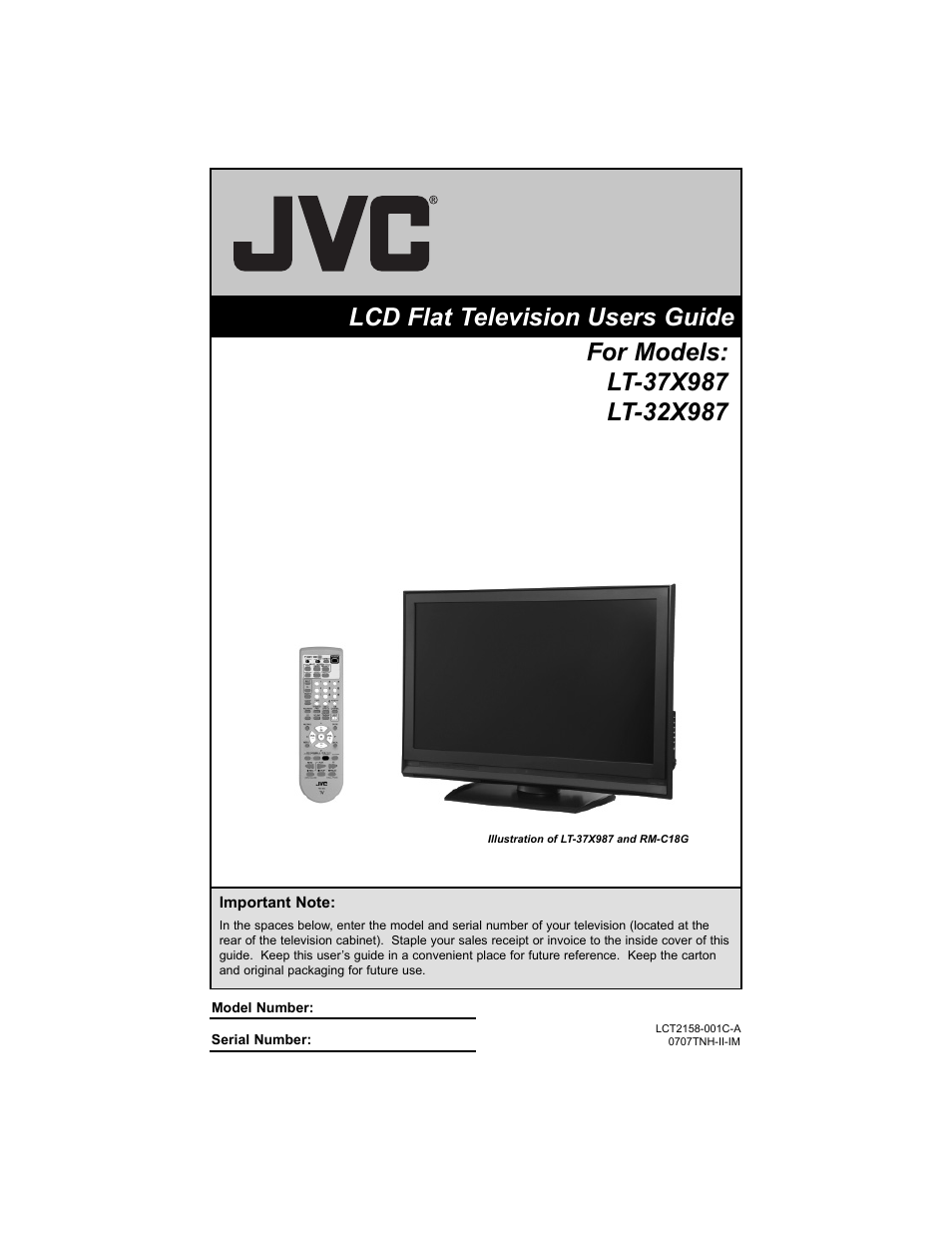 JVC 0707TNH-II-IM User Manual | 80 pages