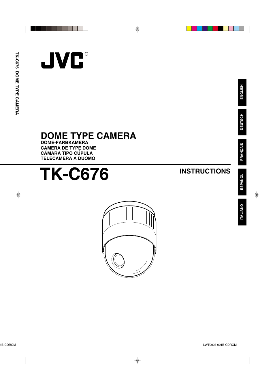 JVC DOME TYPE CAMERA TK-C676 User Manual | 216 pages