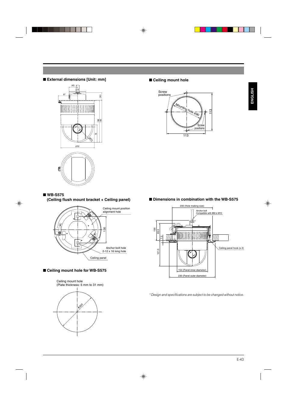 JVC DOME TYPE CAMERA TK-C676 User Manual | Page 43 / 216