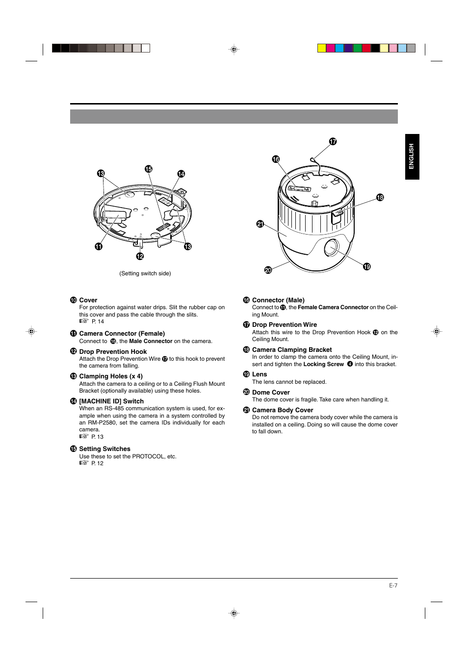 JVC DOME TYPE CAMERA TK-C676 User Manual | Page 7 / 216