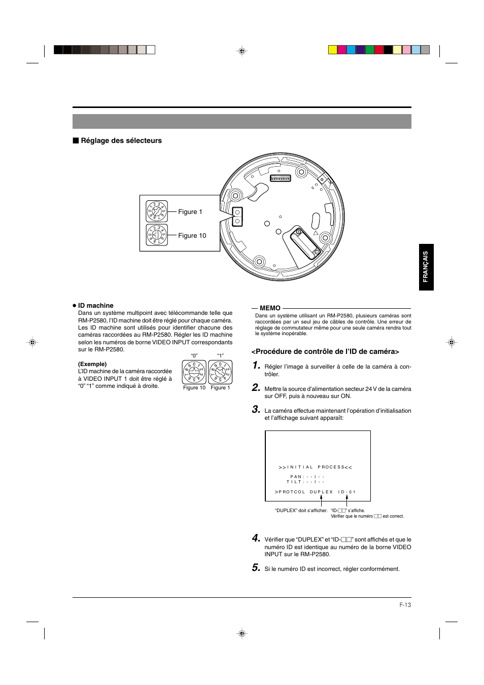 P. 13, Id machine, Figure 1 figure 10 | JVC DOME TYPE CAMERA TK-C676 User Manual | Page 99 / 216