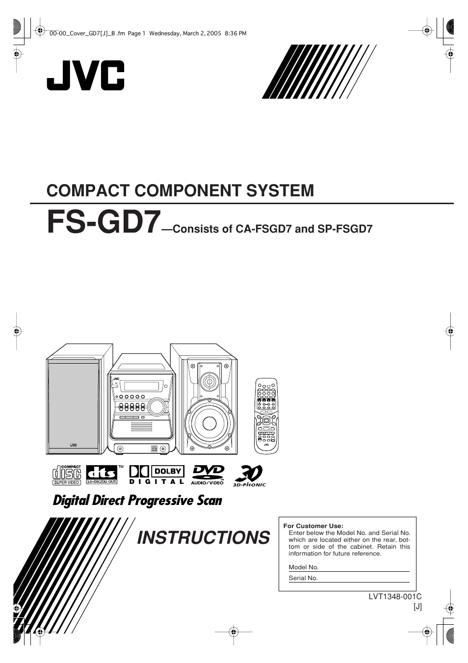 JVC CA-FSGD7 User Manual | 51 pages