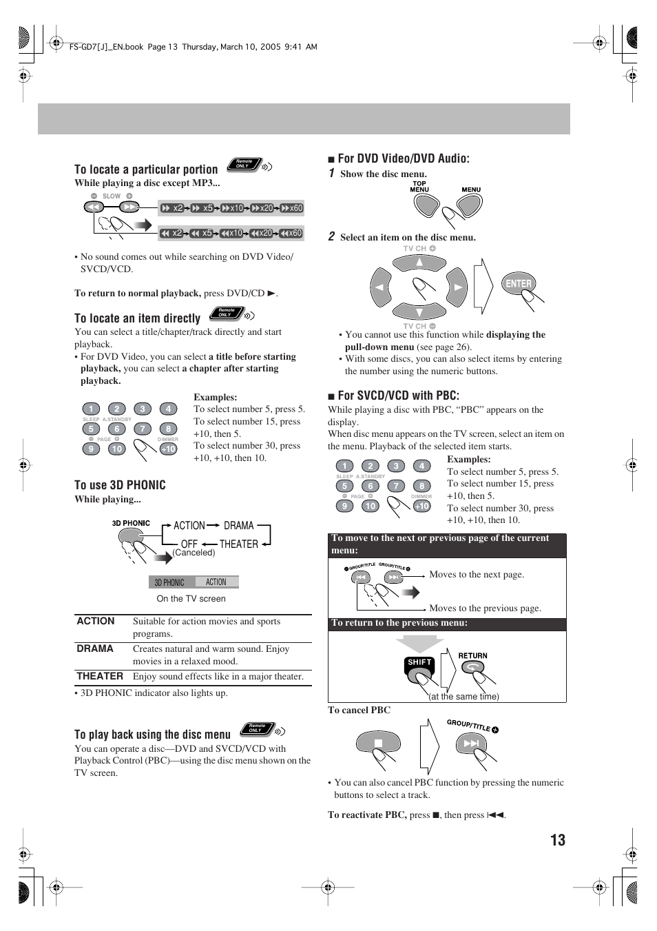 JVC CA-FSGD7 User Manual | Page 17 / 51