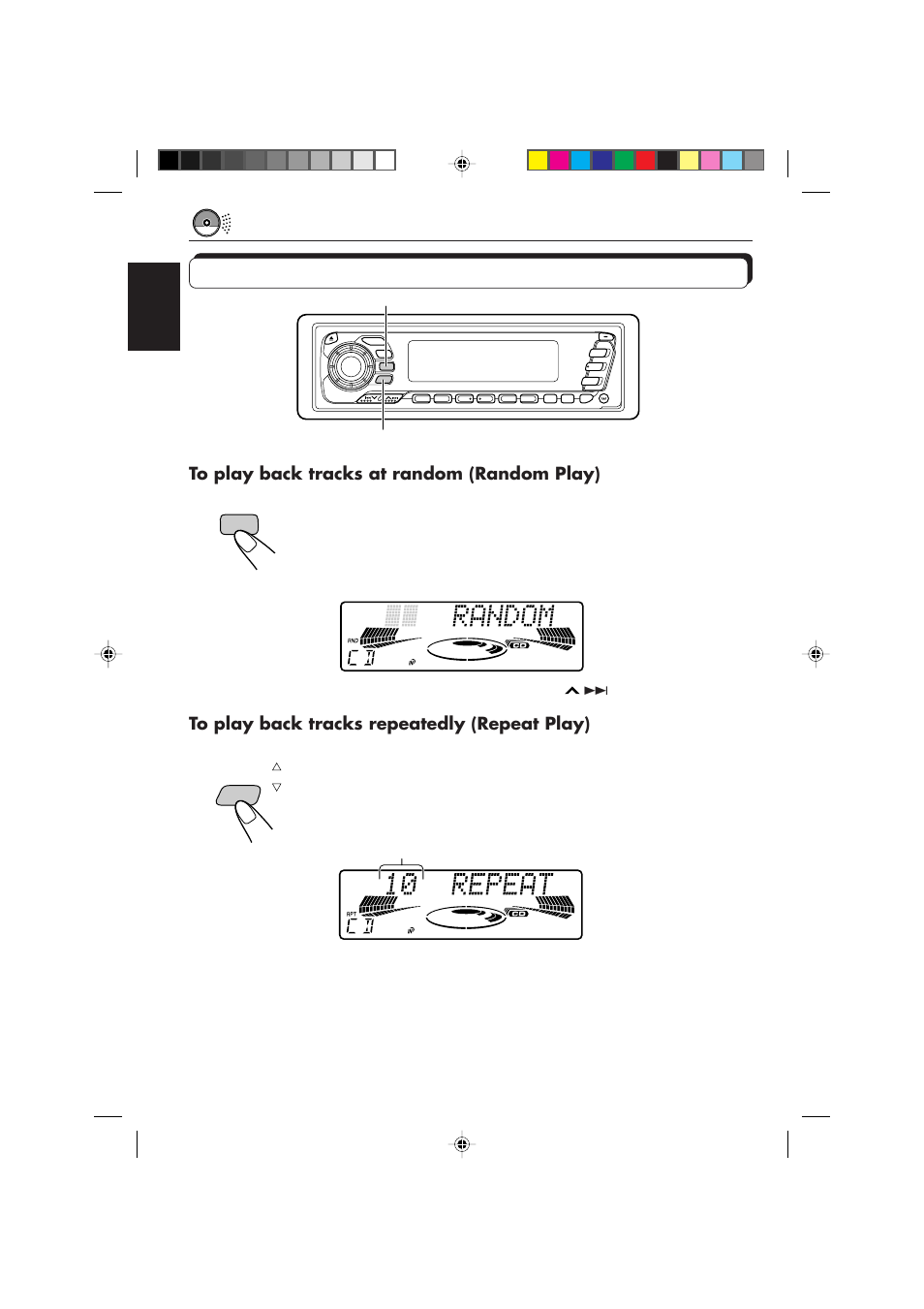 Selecting cd playback modes | JVC KD-MX2900R User Manual | Page 22 / 58