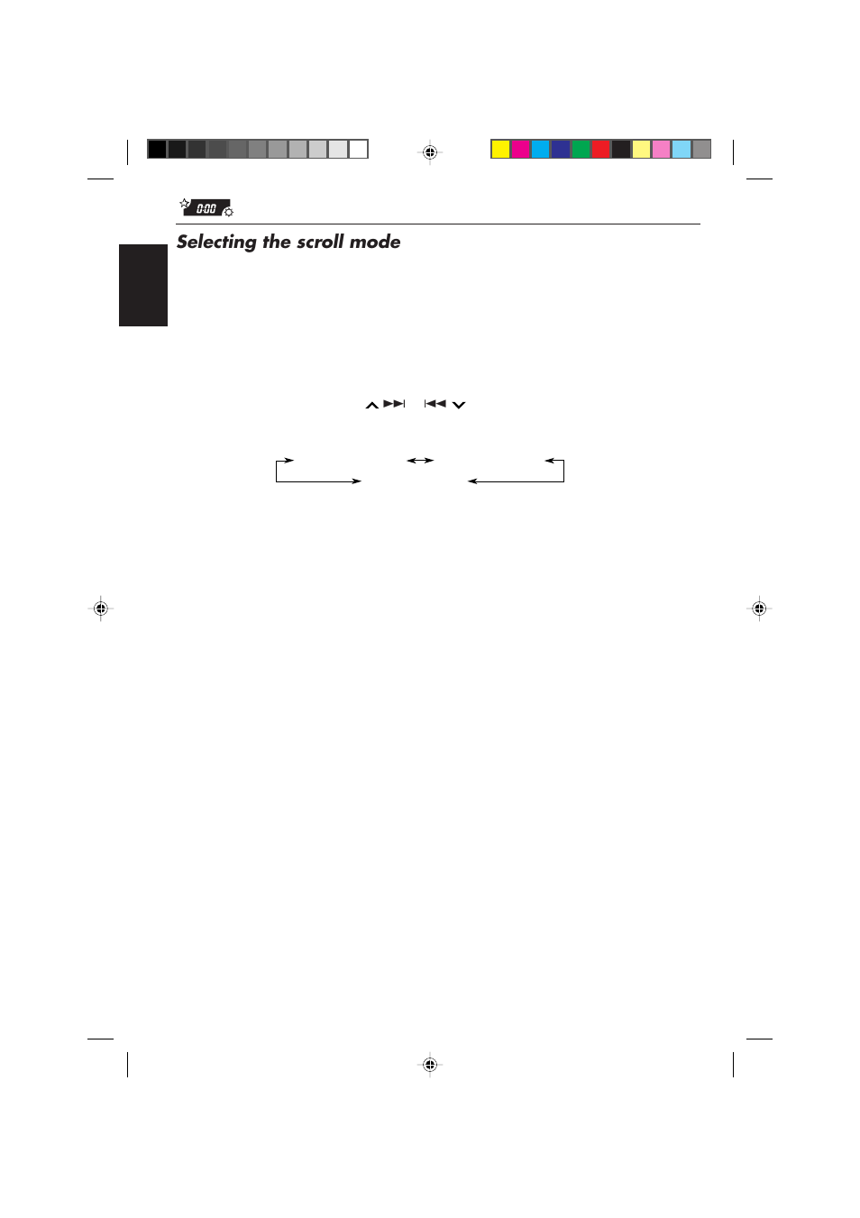 Selecting the scroll mode | JVC KD-MX2900R User Manual | Page 38 / 58