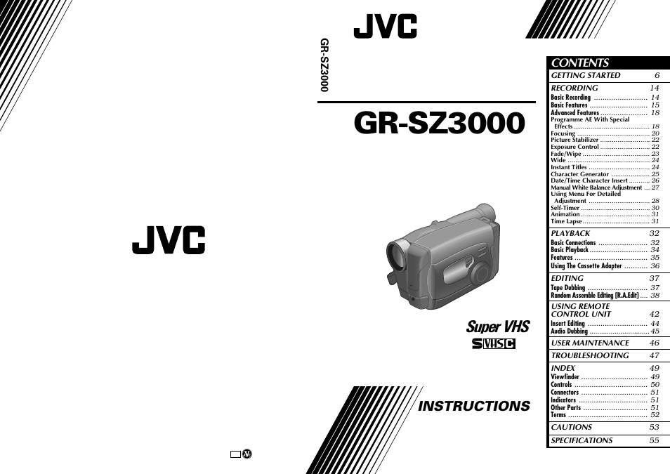 JVC 0597TOV*UN*VP User Manual | 56 pages