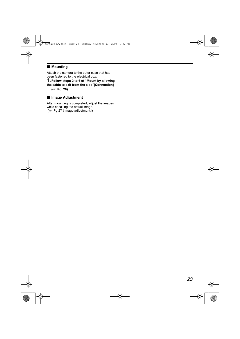 JVC DOME CAMERA VN-C215V4U User Manual | Page 23 / 48