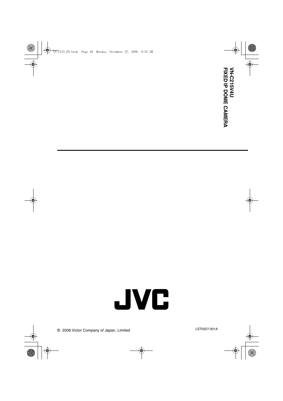 JVC DOME CAMERA VN-C215V4U User Manual | Page 48 / 48