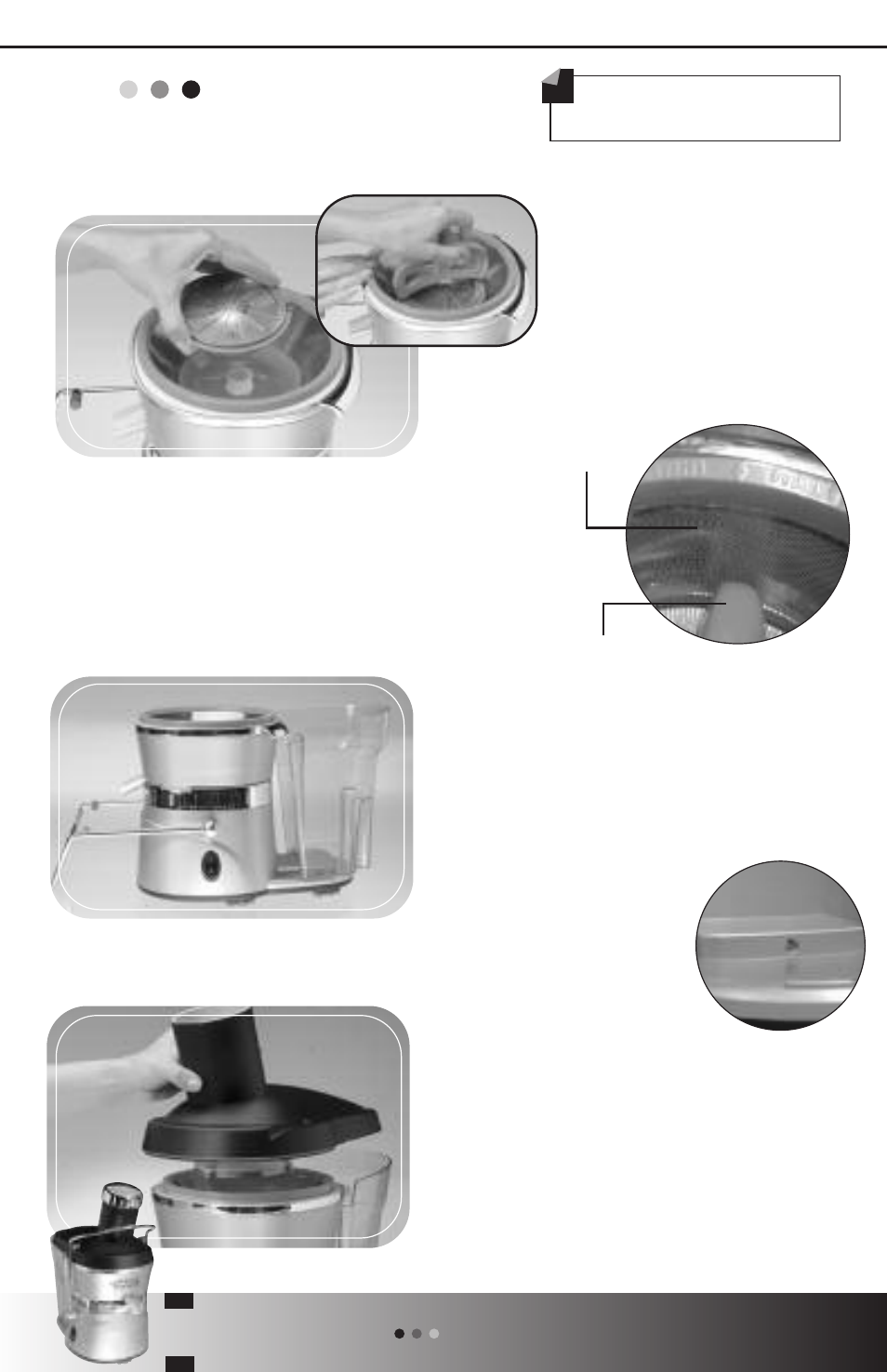 Assembly, Main unit | Jack Lananne's Power Juicer power juicer User Manual | Page 8 / 16