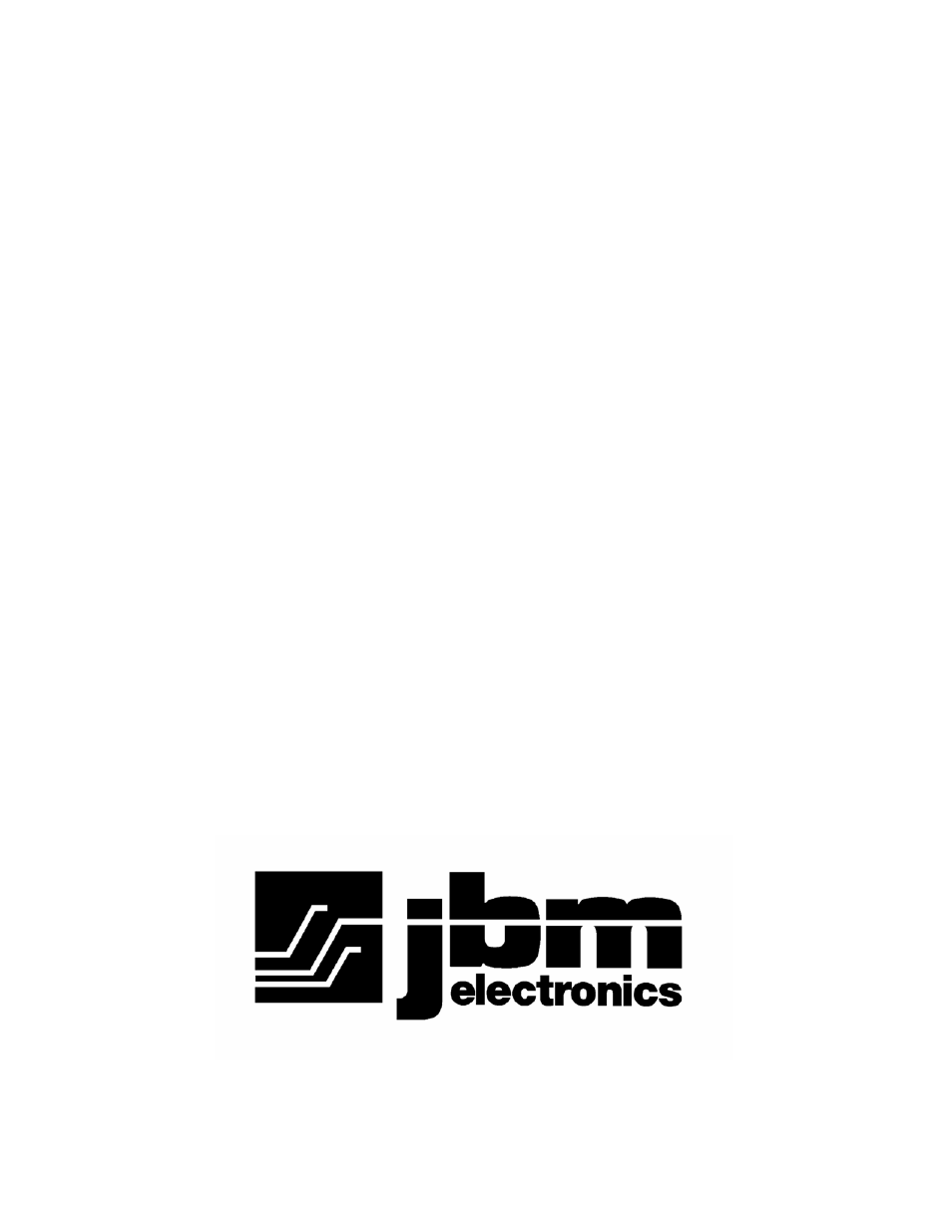 JBM electronic 900 User Manual | 20 pages