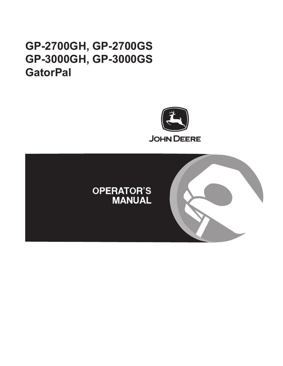 John Deere GP-2700GH User Manual | 64 pages