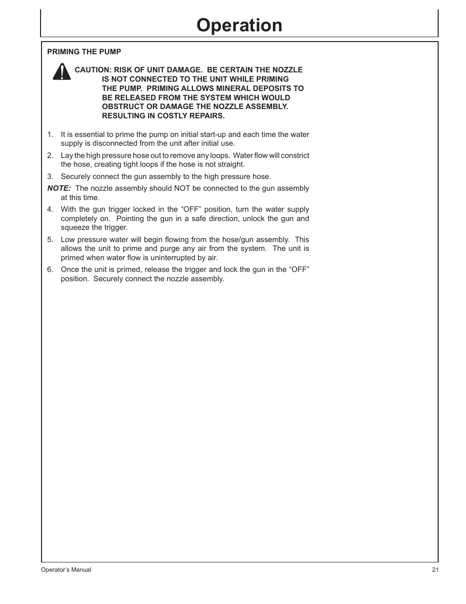 Operation | John Deere GP-2700GH User Manual | Page 21 / 64