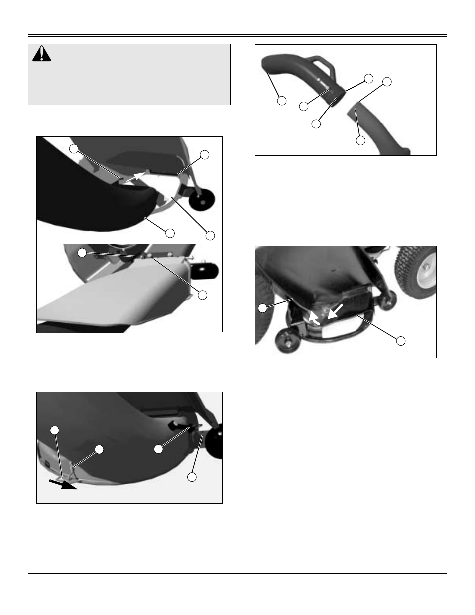 Inch mower decks, Installing | John Deere OMGX20927 User Manual | Page 10 / 28