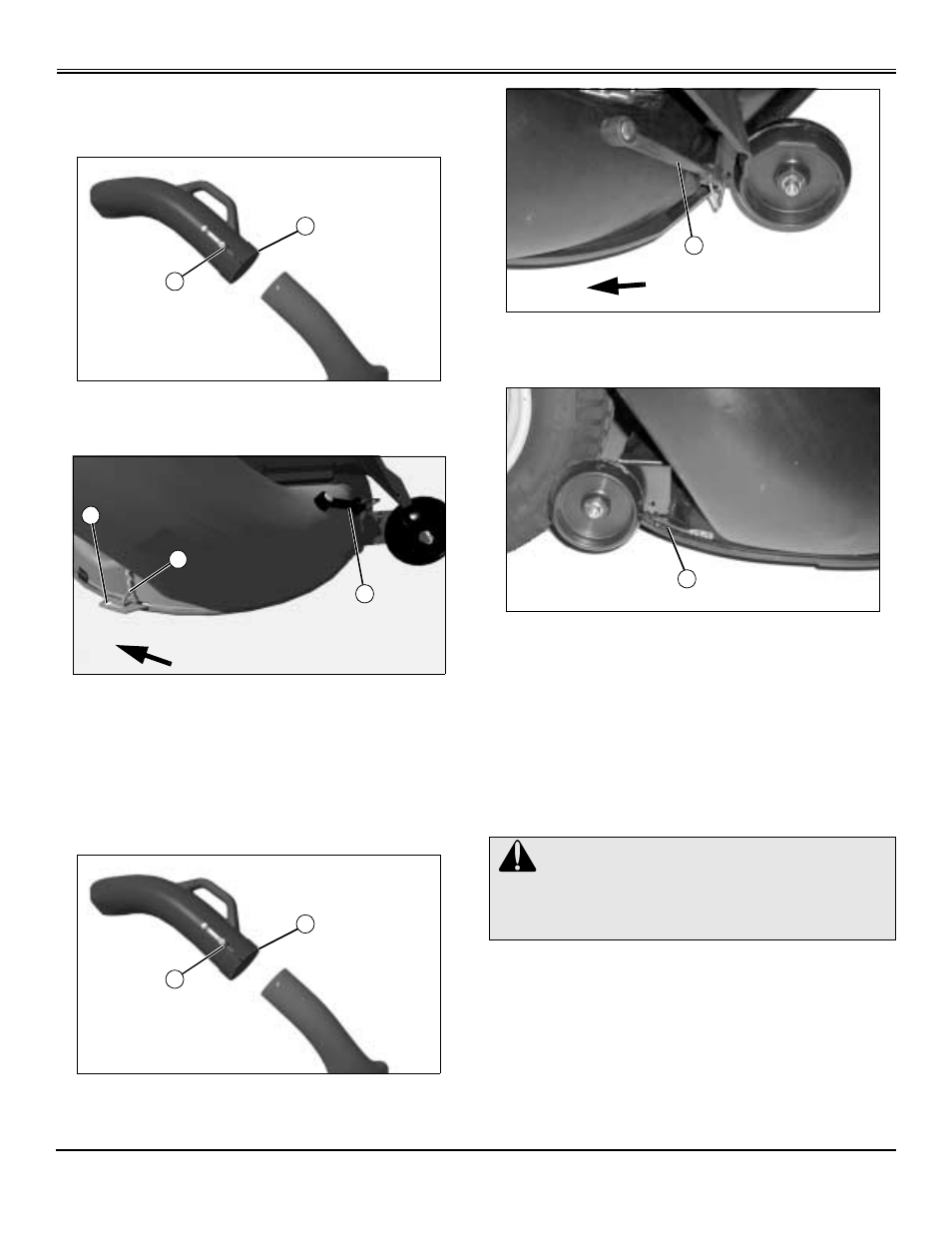 Removing, Removing chute, Inch mower decks | Removing bagger | John Deere OMGX20927 User Manual | Page 12 / 28
