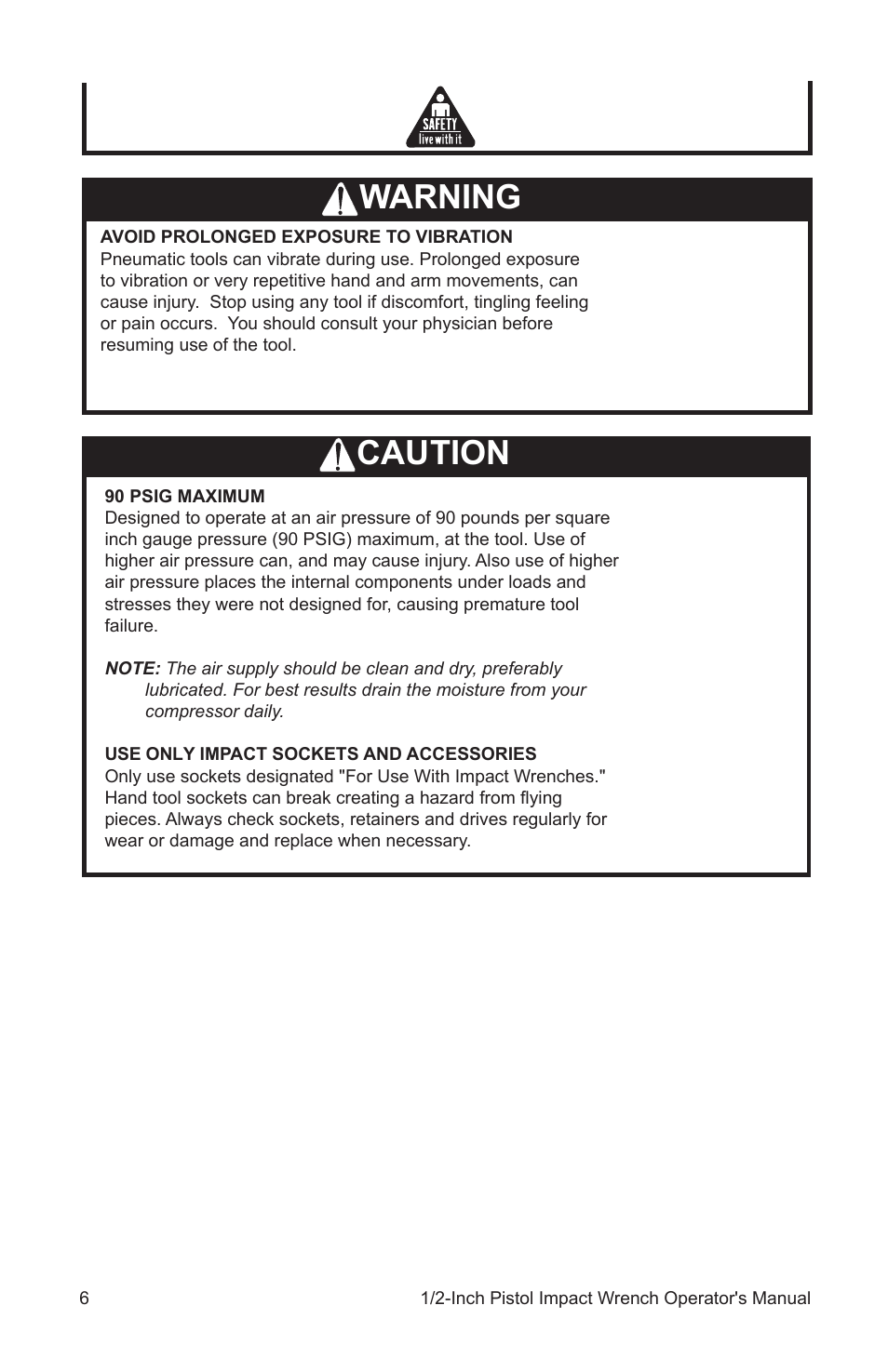 Warning caution | John Deere AT-3106-J User Manual | Page 6 / 32