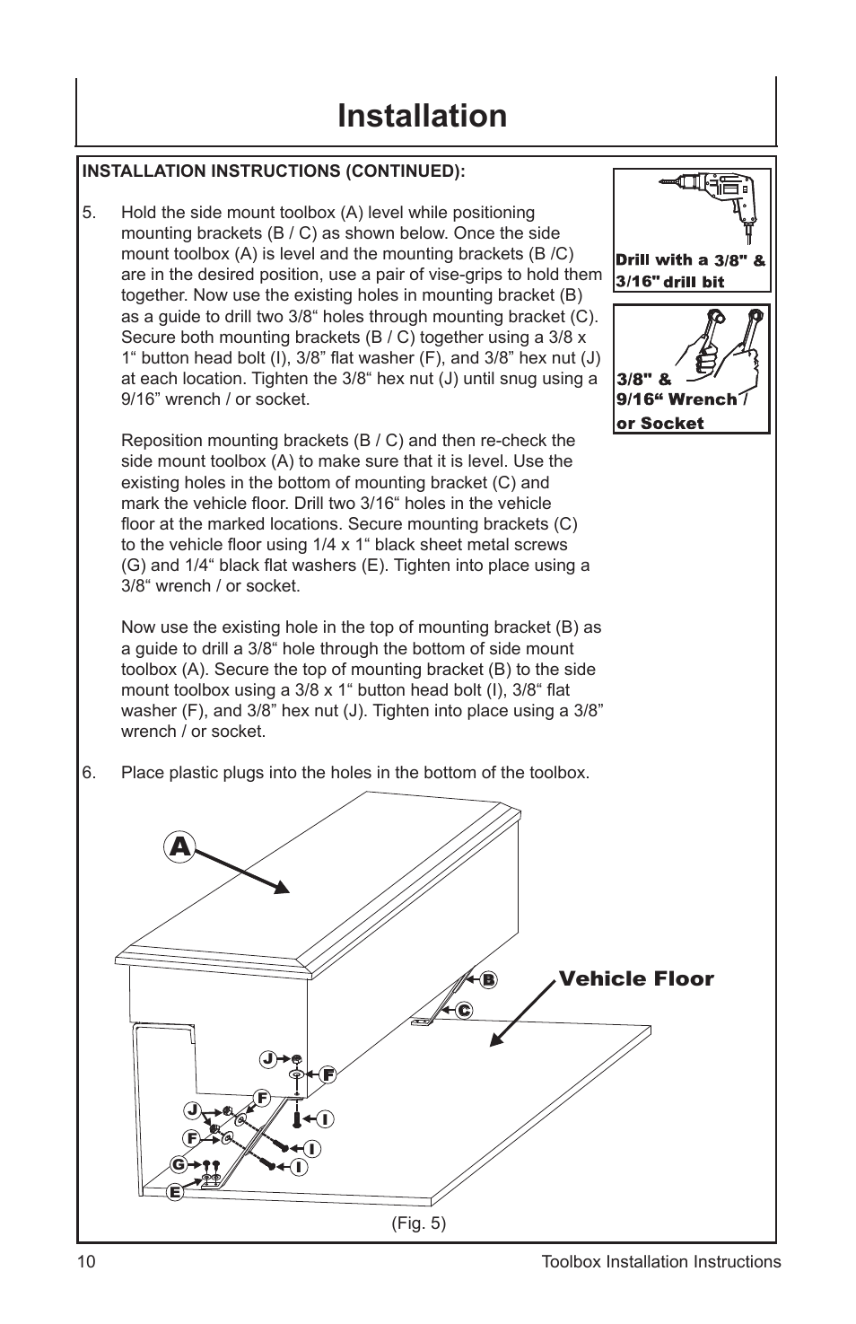 Installation | John Deere AC-6000SB User Manual | Page 10 / 16