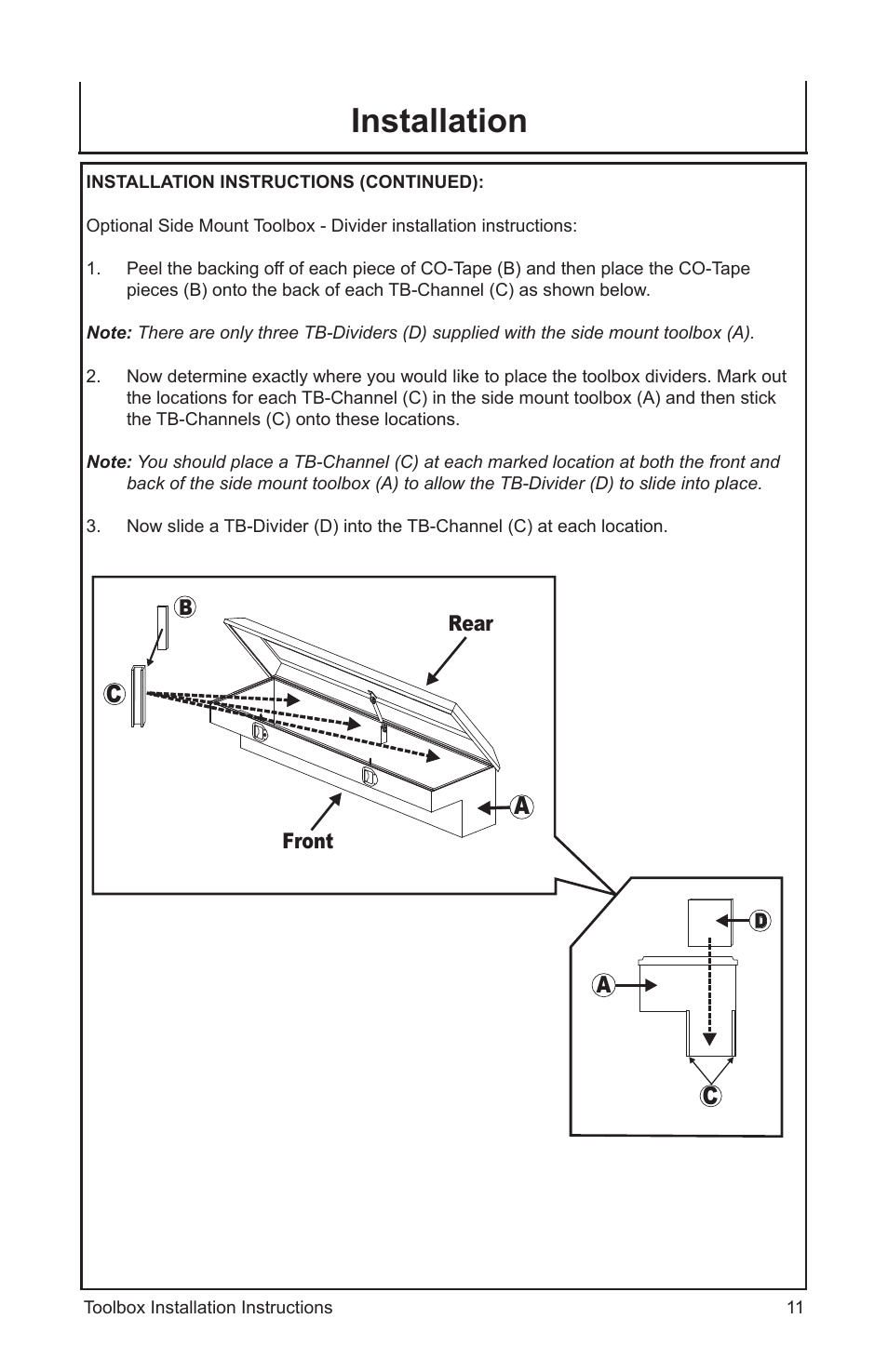 Installation, Ca c | John Deere AC-6000SB User Manual | Page 11 / 16