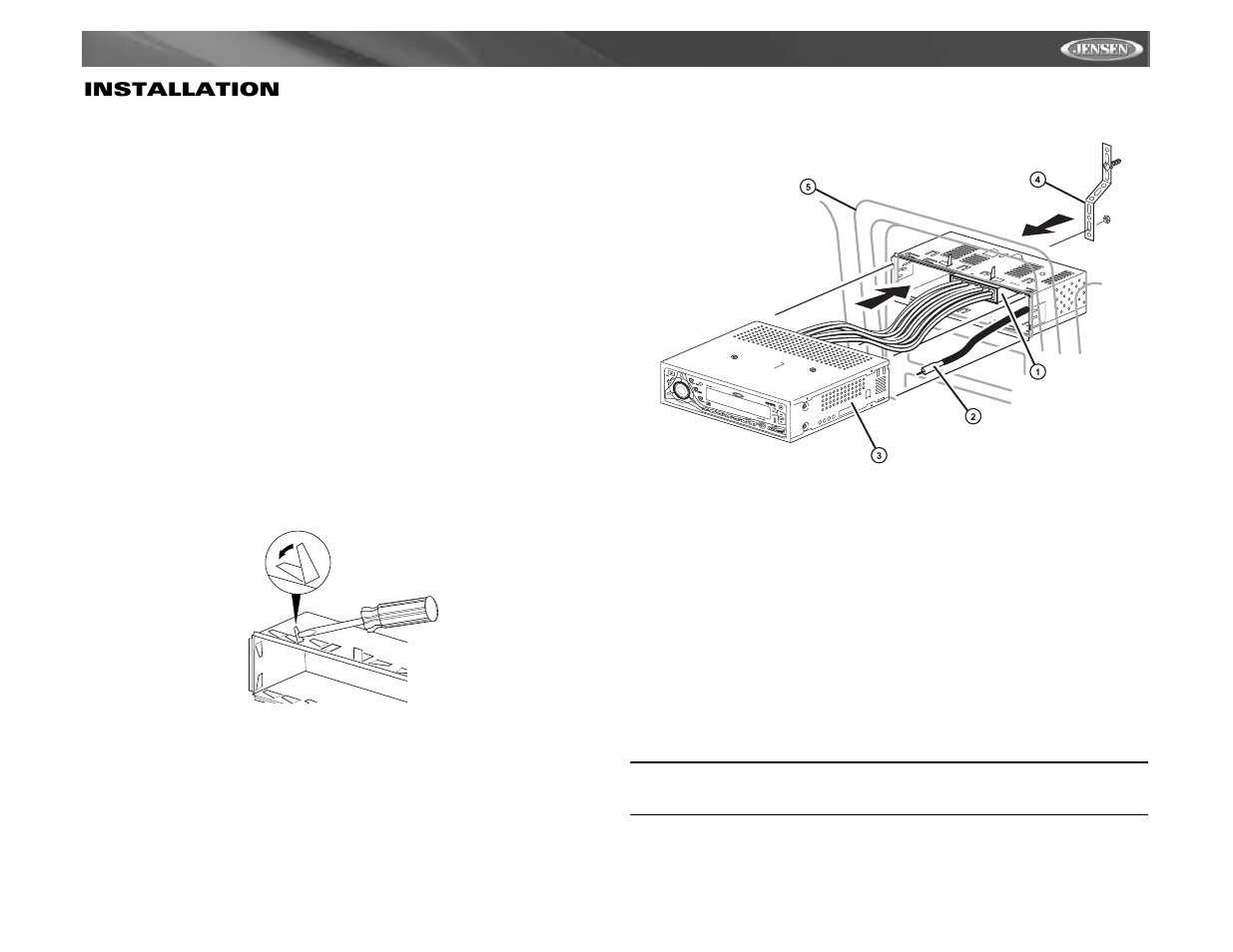Cdx6311, Installation | Jensen Tools Mobile Receiver User Manual | Page 41 / 52