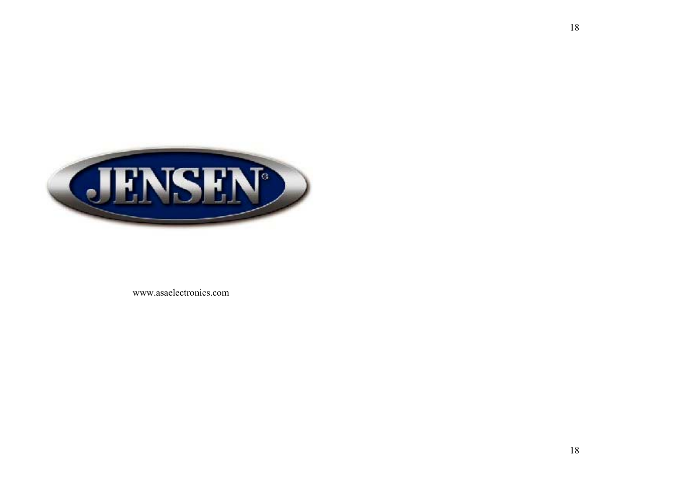 Jensen Tools DV1628 User Manual | Page 18 / 18