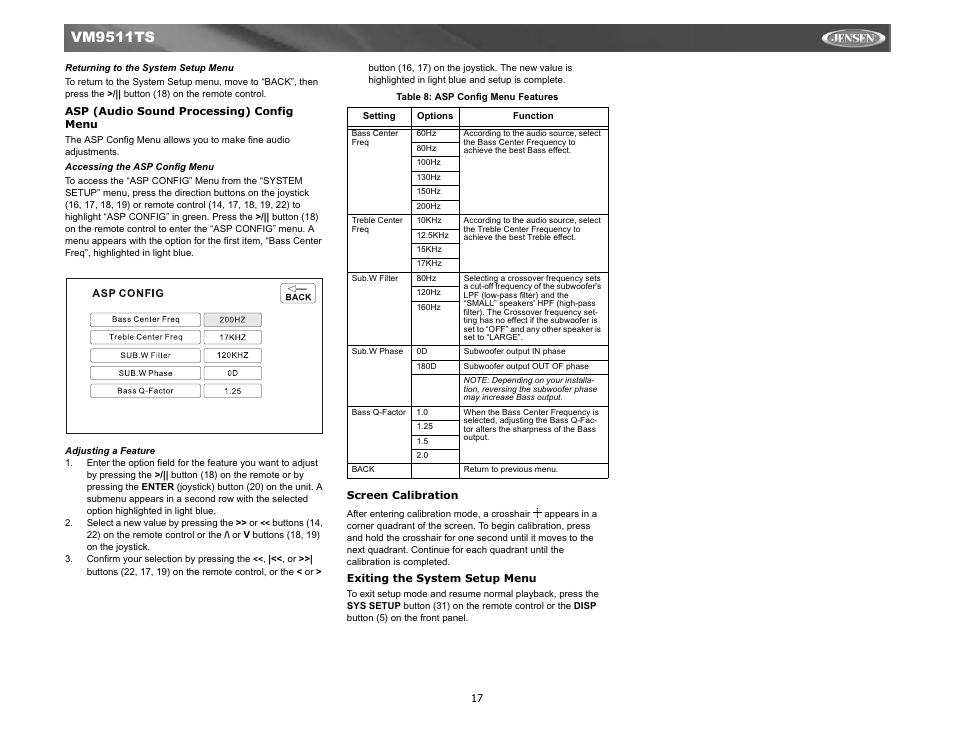 Vm9511ts | Jensen Tools VM9511TS User Manual | Page 19 / 41