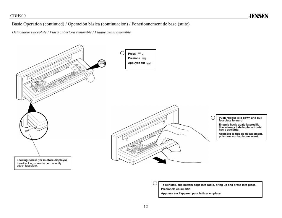 Jensen Tools CDH900 User Manual | Page 12 / 19