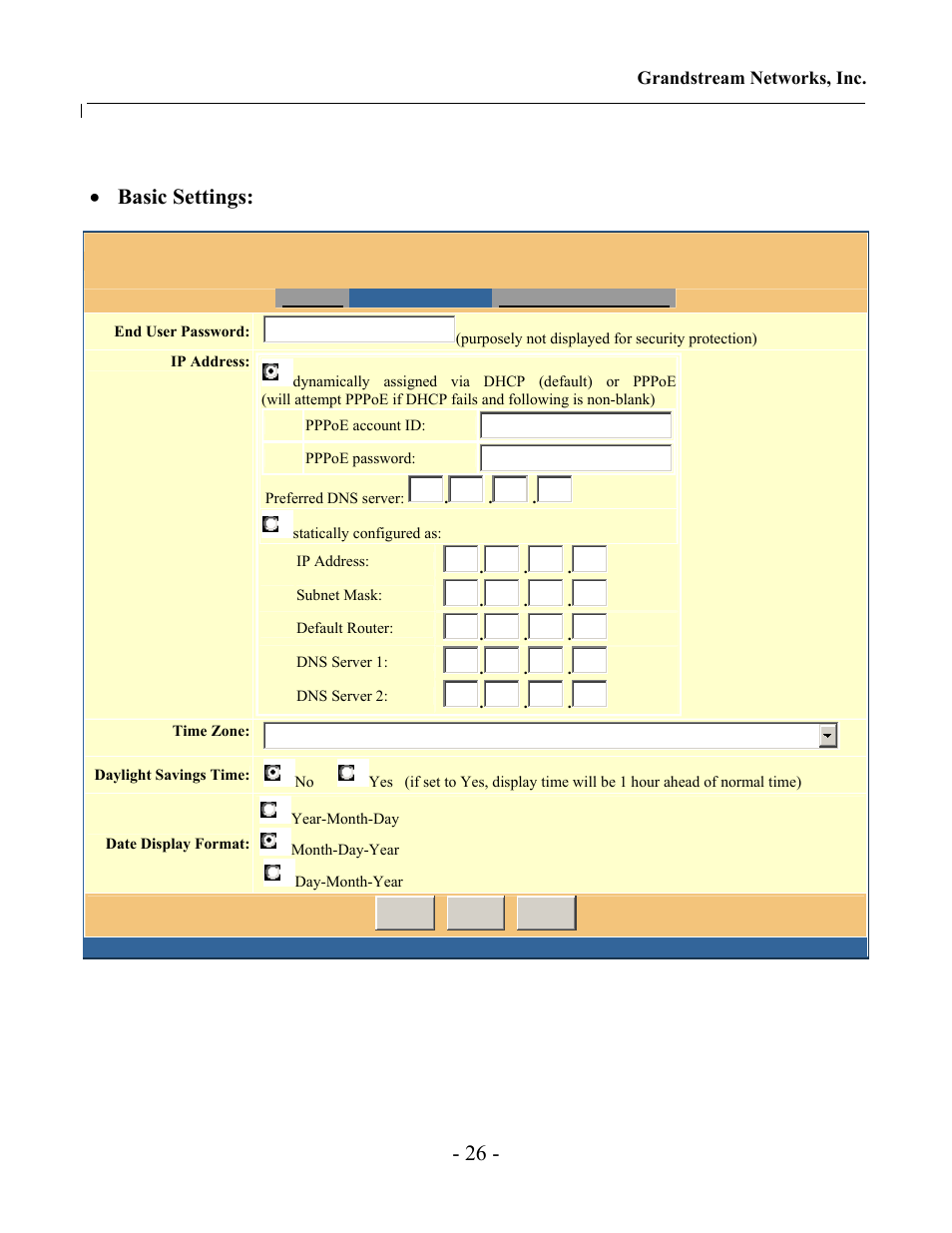 Basic settings | Jensen Tools 100 Sereis User Manual | Page 26 / 53