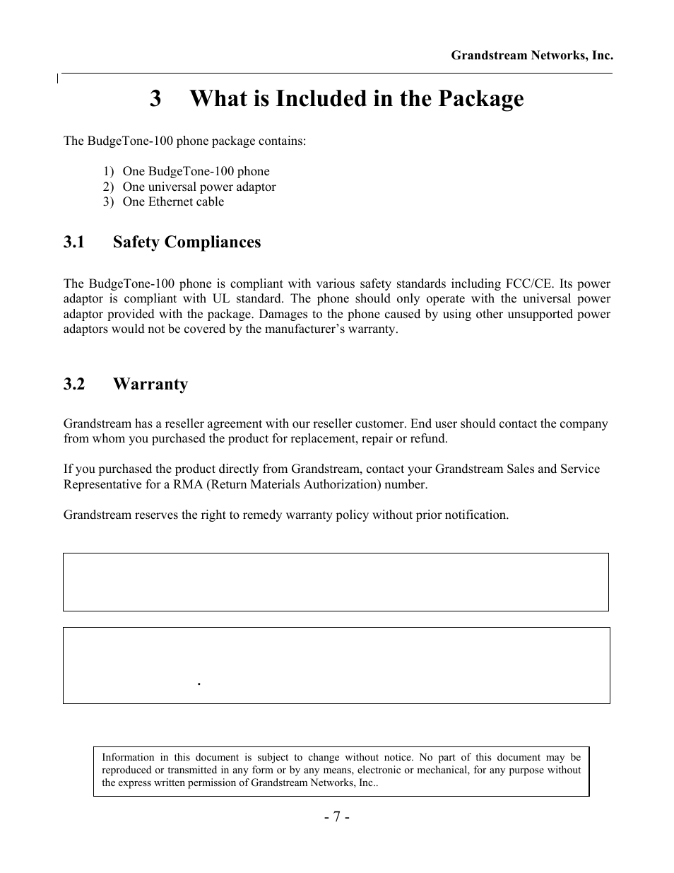 3 what is included in the package, 1 safety compliances, 2 warranty | Jensen Tools 100 Sereis User Manual | Page 7 / 53