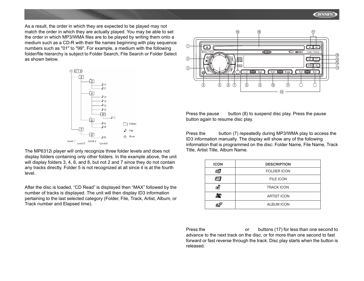 Mp6312i, Mosfet powered, Ready | Jensen Tools MP6312 User Manual | Page 15 / 26